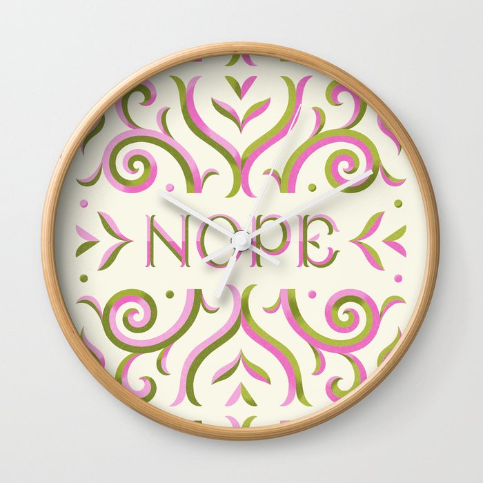 Nope - Light Wall Clock