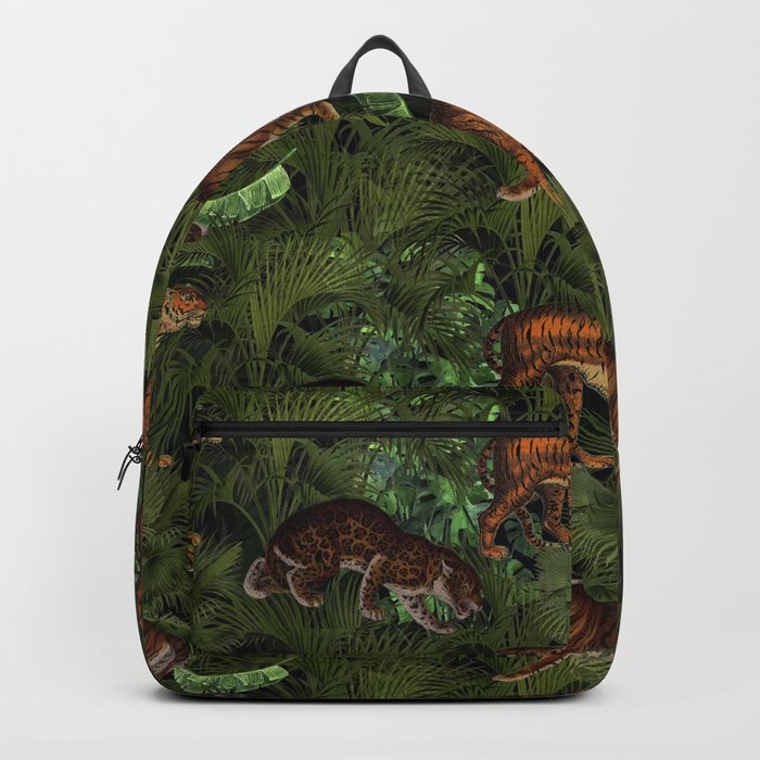 Vintage & Shabby Chic - Tigers in Palm Jungle Backpack