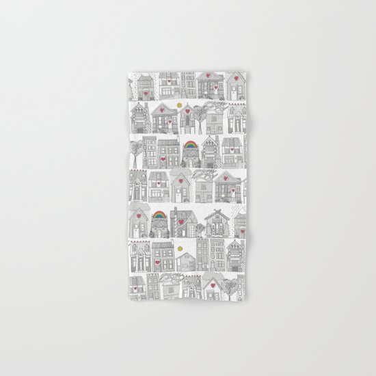 pencil weather love Hand & Bath Towel