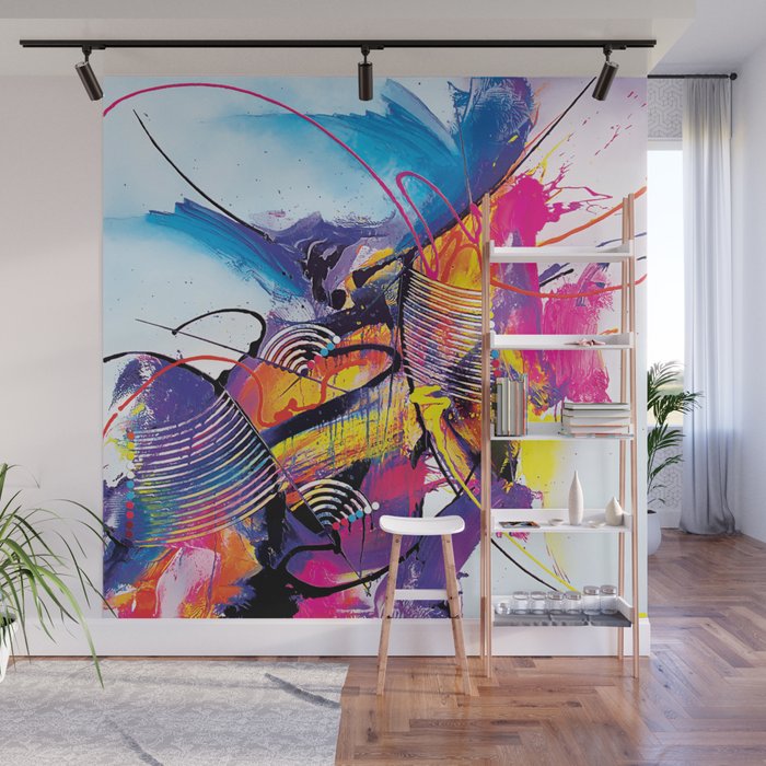 Abstract Art Britto Qb293 Wall Mural By Britto Society6