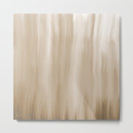 Cozy Brown 2 - Abstract Art Series Metal Print | Berdy, Brownmodern, Tan, Off White, Abstractbrown, Jberdy, White, Furry, Cozy, Modernbrown 