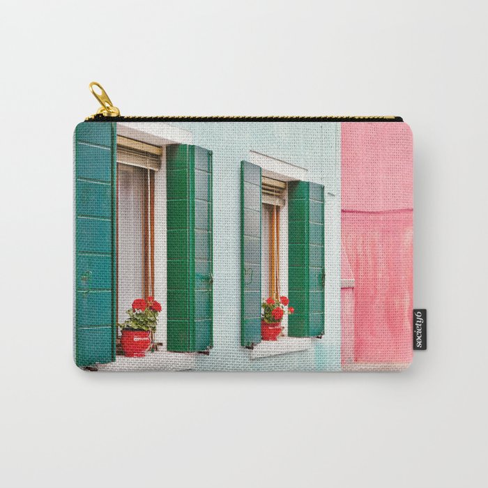 Burano Pastels - Italy Travel Photography Carry-All Pouch