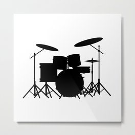 Drum Kit Metal Print