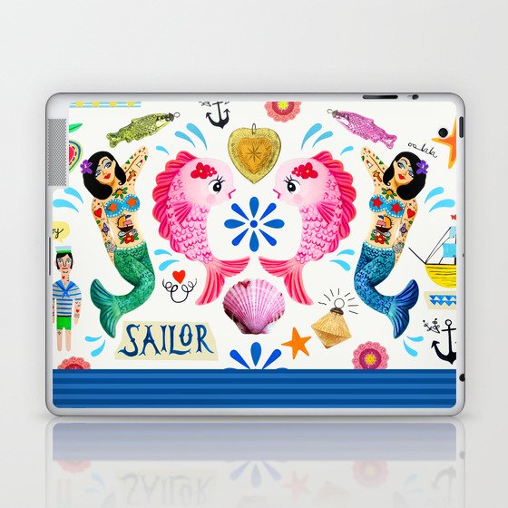 Kitsch Ocean Laptop & iPad Skin