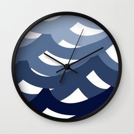 Wave Illustration Wall Clock