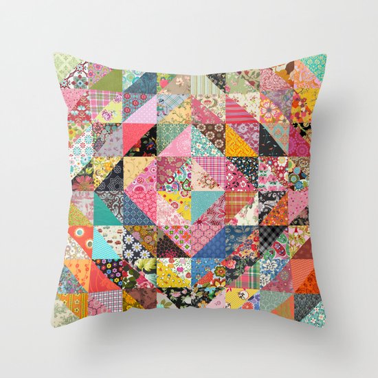 Grandma's Quilt Throw Pillow
