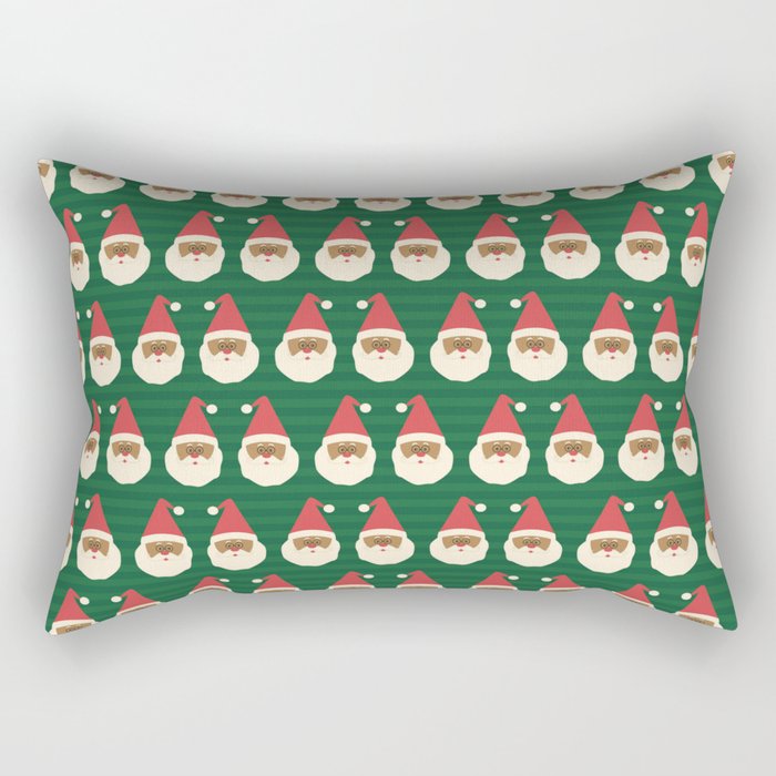 Santa Claus Pattern Rectangular Pillow