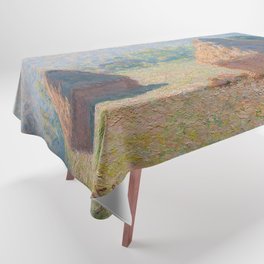 Claude Monet - Haystacks, end of Summer Tablecloth