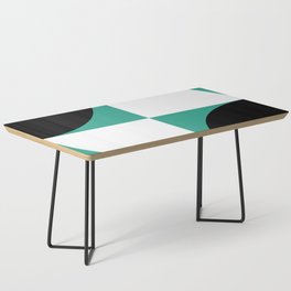 Abstract geometry in teal Coffee Table