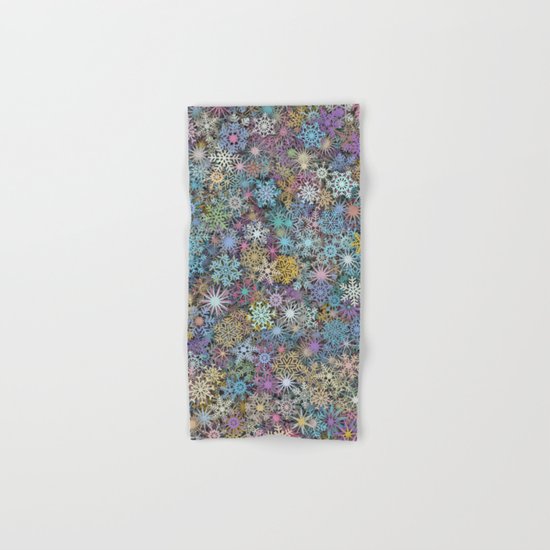 Snowflakes multicolor Hand & Bath Towel