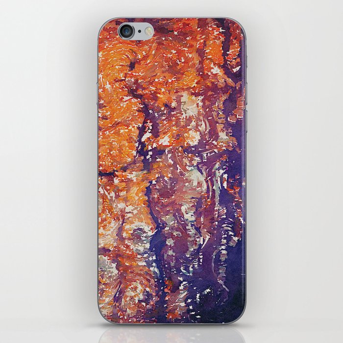 Autumn Woods Painterly Abstract Water Color FX iPhone Skin