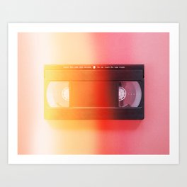 VHS#exposure#film#effect Art Print