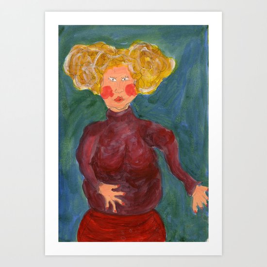 Xavier's relatives / french teacher Art Print