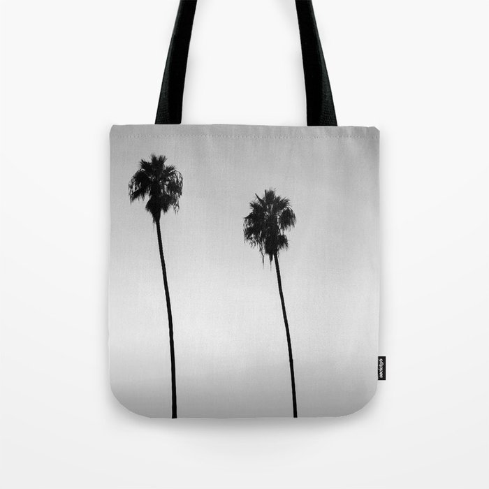Black and White San Diego Palms - California Tote Bag