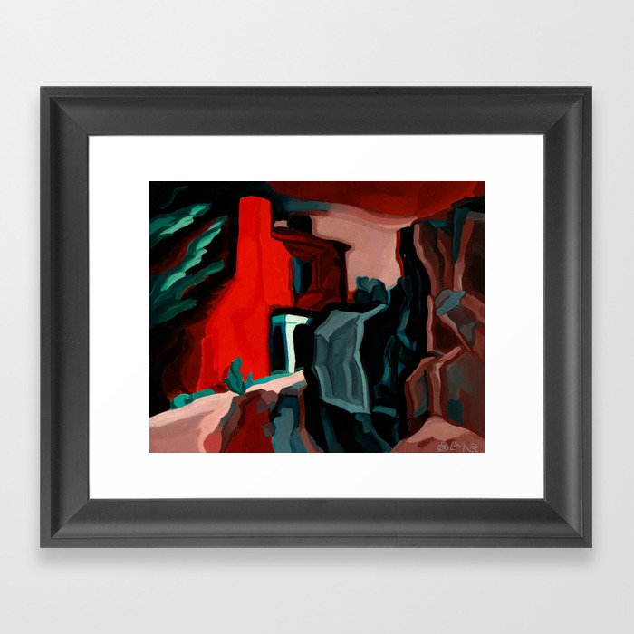 Red Night, Thoughts, 1929 by Oscar Bluemner Framed Art Print