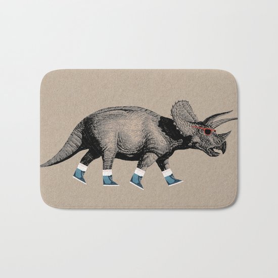 Triceratops Bath Mat