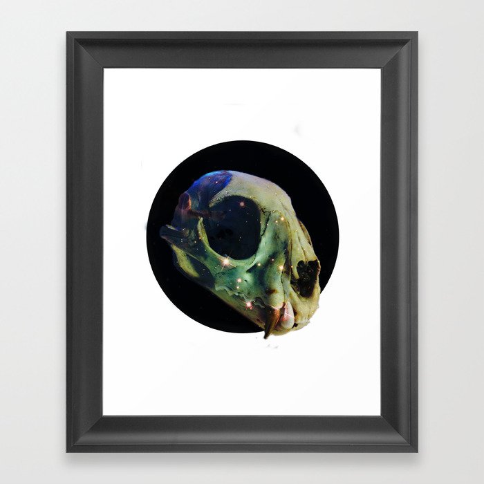 Galaxy SKULL Framed Art Print
