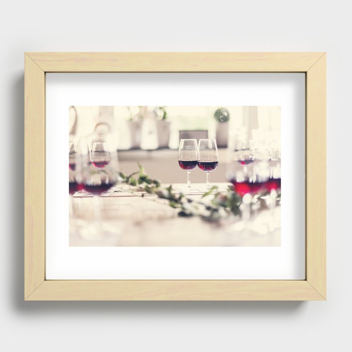 Wine tasting Recessed Framed Print