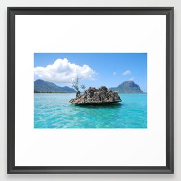 Mauritius Sea Rock Framed Art Print