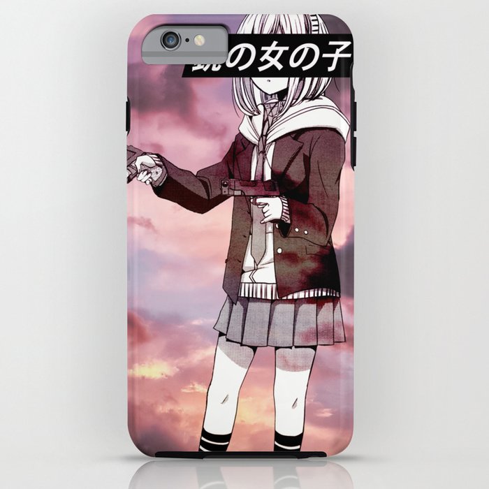 GUN GIRL - SAD JAPANESE ANIME AESTHETIC iPhone Case by ...