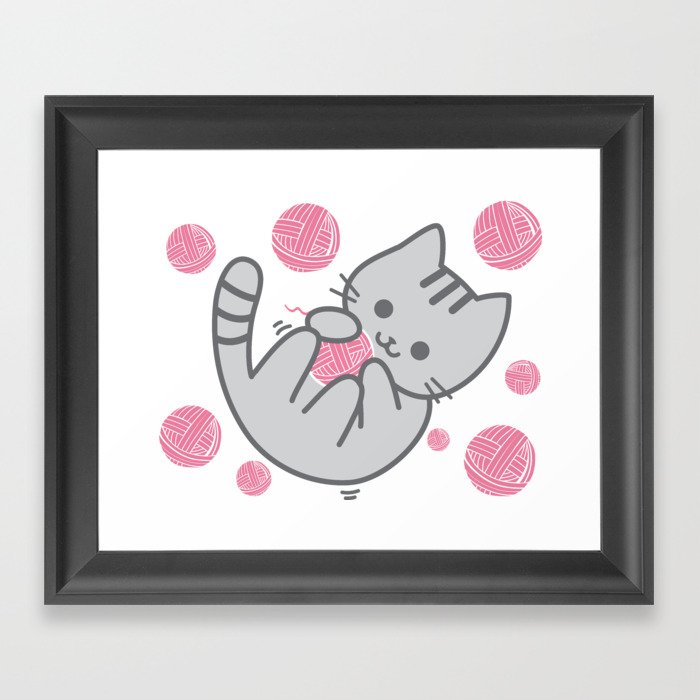 Cat Fun Time Framed Art Print