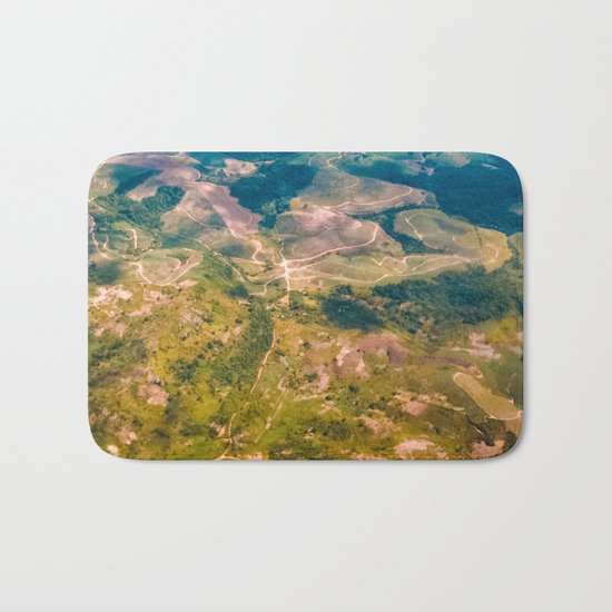 Land from the sky Bath Mat