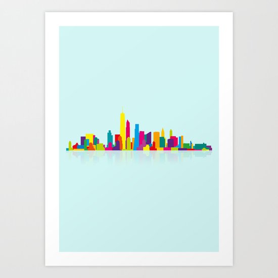 New WTC Skyline Art Print
