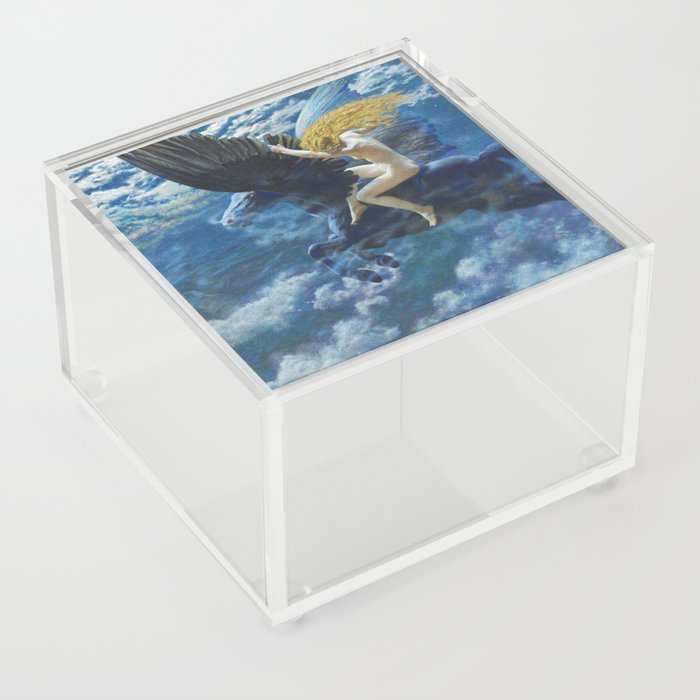 DREAM IDYLL PEGASUS - EDWARD ROBERT HUGHES  Acrylic Box