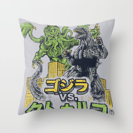 Clash of Goods Throw Pillow