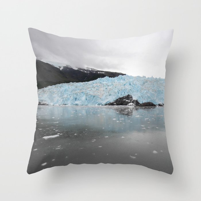 Aialik Glacier Throw Pillow
