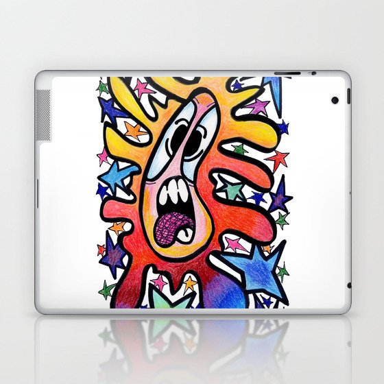 Colorful Flower with Stars Laptop & iPad Skin