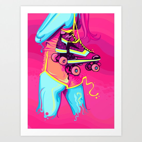 Roller Girl Art Print