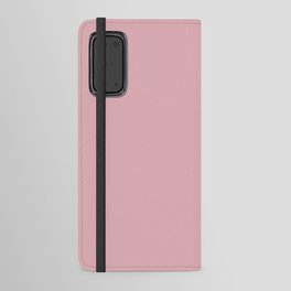 Pastel Pink Crepe Solid Color Hue Shade - Patternless Android Wallet Case