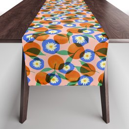 Orange Blooming Table Runner