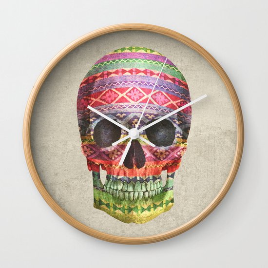 Navajo Skull Wall Clock