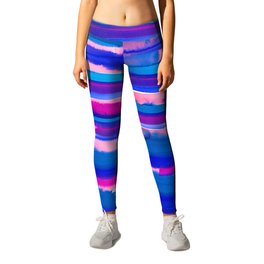 Color Study Leggings | Curated, Abstract, Painting, Mixed Media 