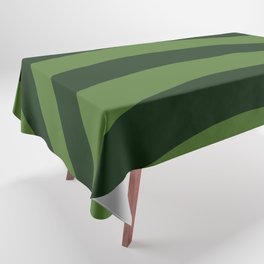 Retro Style Minimal Lines Background - Green Tablecloth