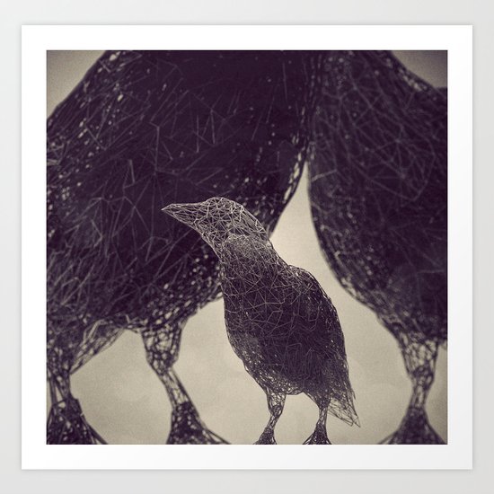 Mr Magpie Art Print