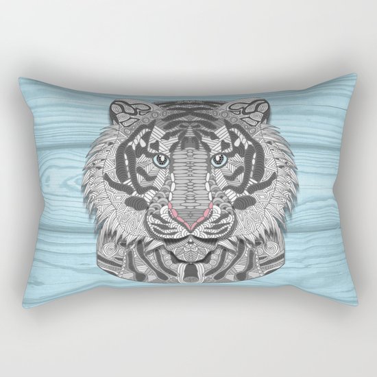 White Tiger Rectangular Pillow