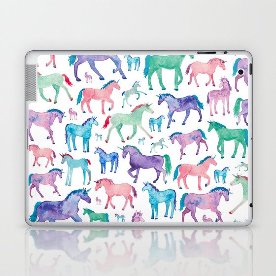 Pastel Unicorn Pattern Laptop & iPad Skin