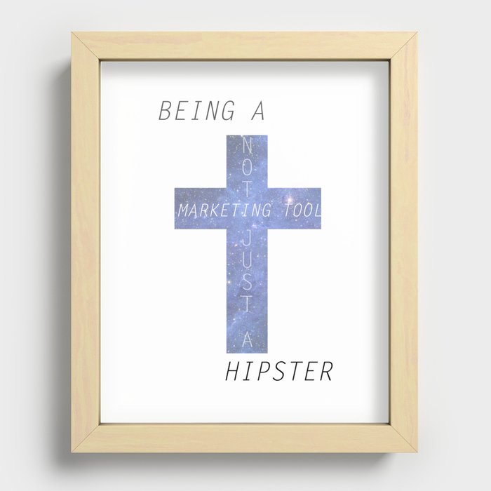 UO$ Hipster/Marketing Tool Recessed Framed Print