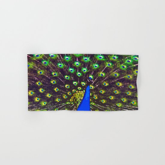 Peacock Hand & Bath Towel