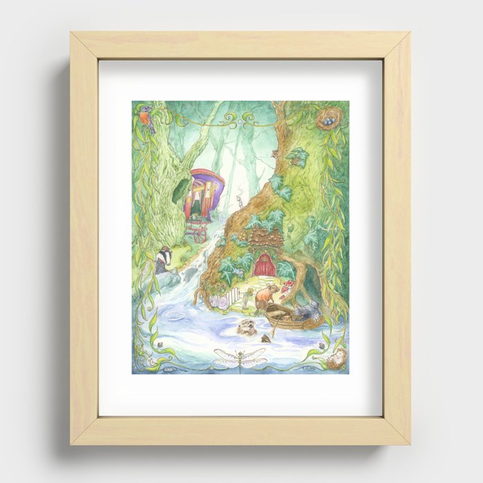 The Wind in the Willows Recessed Framed Print