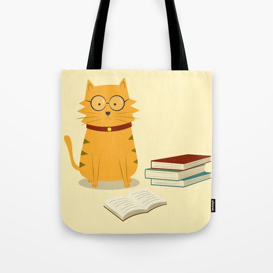 Nerdy Cat Tote Bag