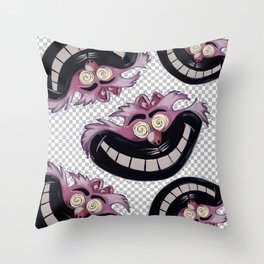 We’re @ll M@D HERE (checkers) Throw Pillow