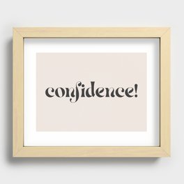 Strong Women I Confidence Sign  Recessed Framed Print
