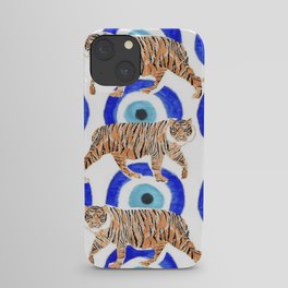 Evil Eye with Tigers iPhone Case