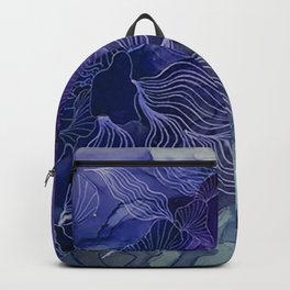 Nature flows in blue Backpack
