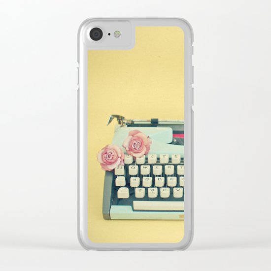 The Typewriter Clear iPhone Case