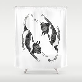 Stretch Cat, Stretch! Shower Curtain
